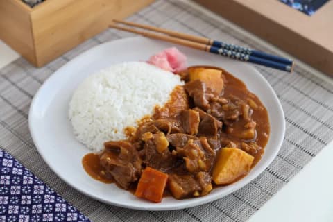 Japanese curry with rice